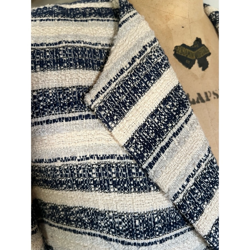 DKNY Tweed Striped Blazer Jacket 8 - Picture 7 of 16